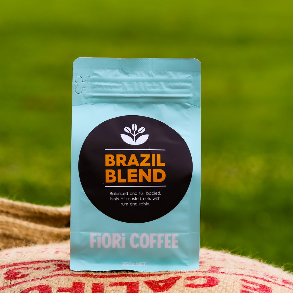 250g coffee bag of Fiori's Brazil Blend