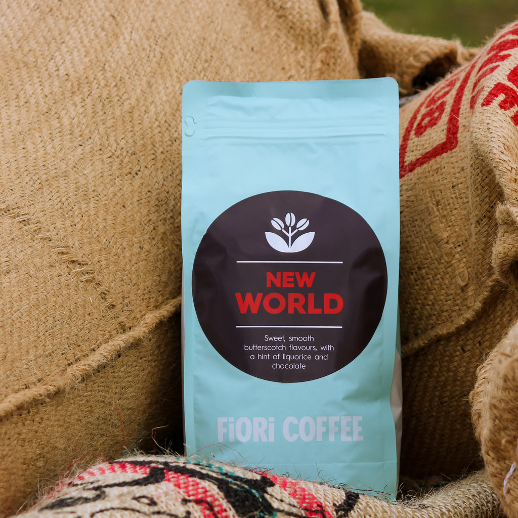 1kg coffee bag of Fiori's New World Blend