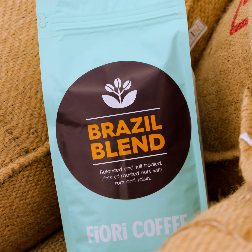 1kg coffee bag of Fiori's Brazil Blend